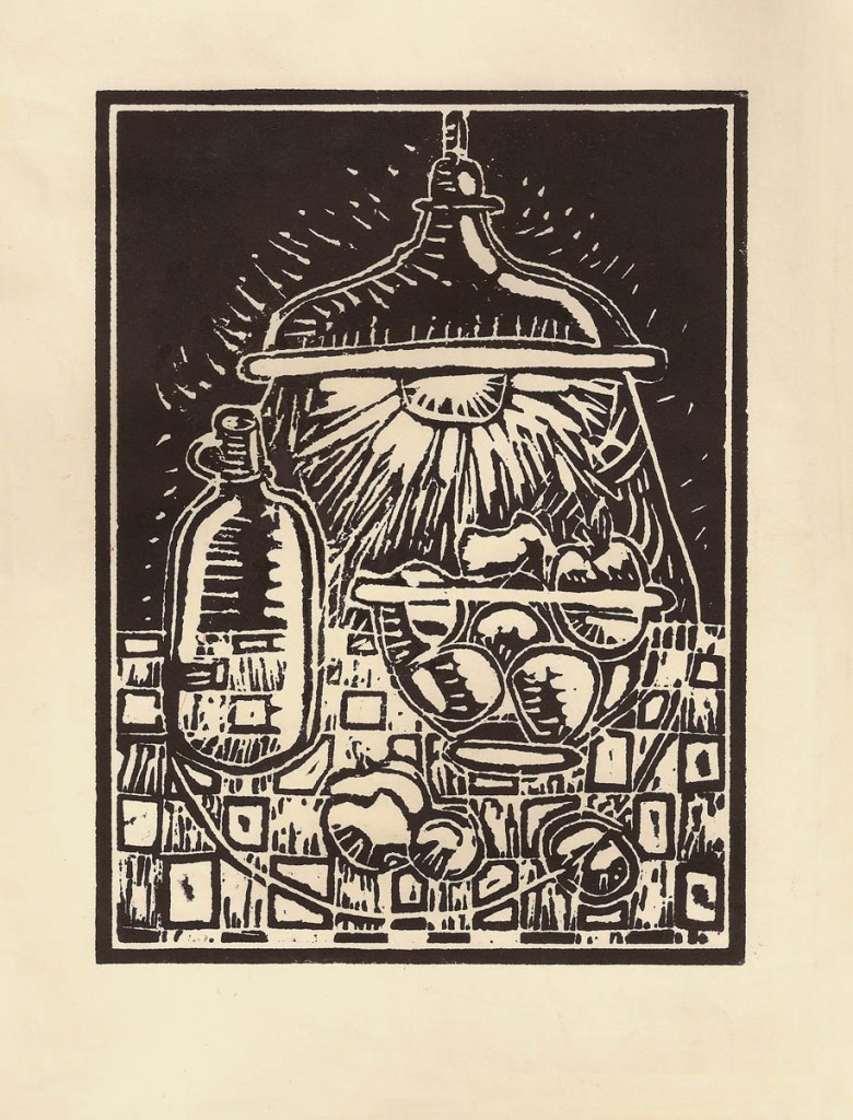 Linocut Lamp